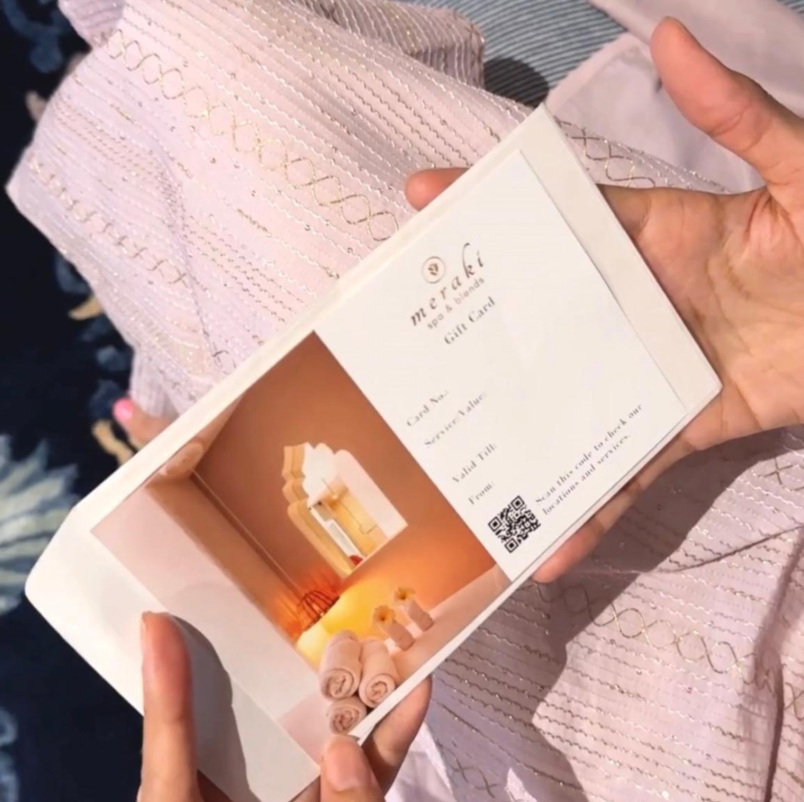Spa Gift Card/Voucher